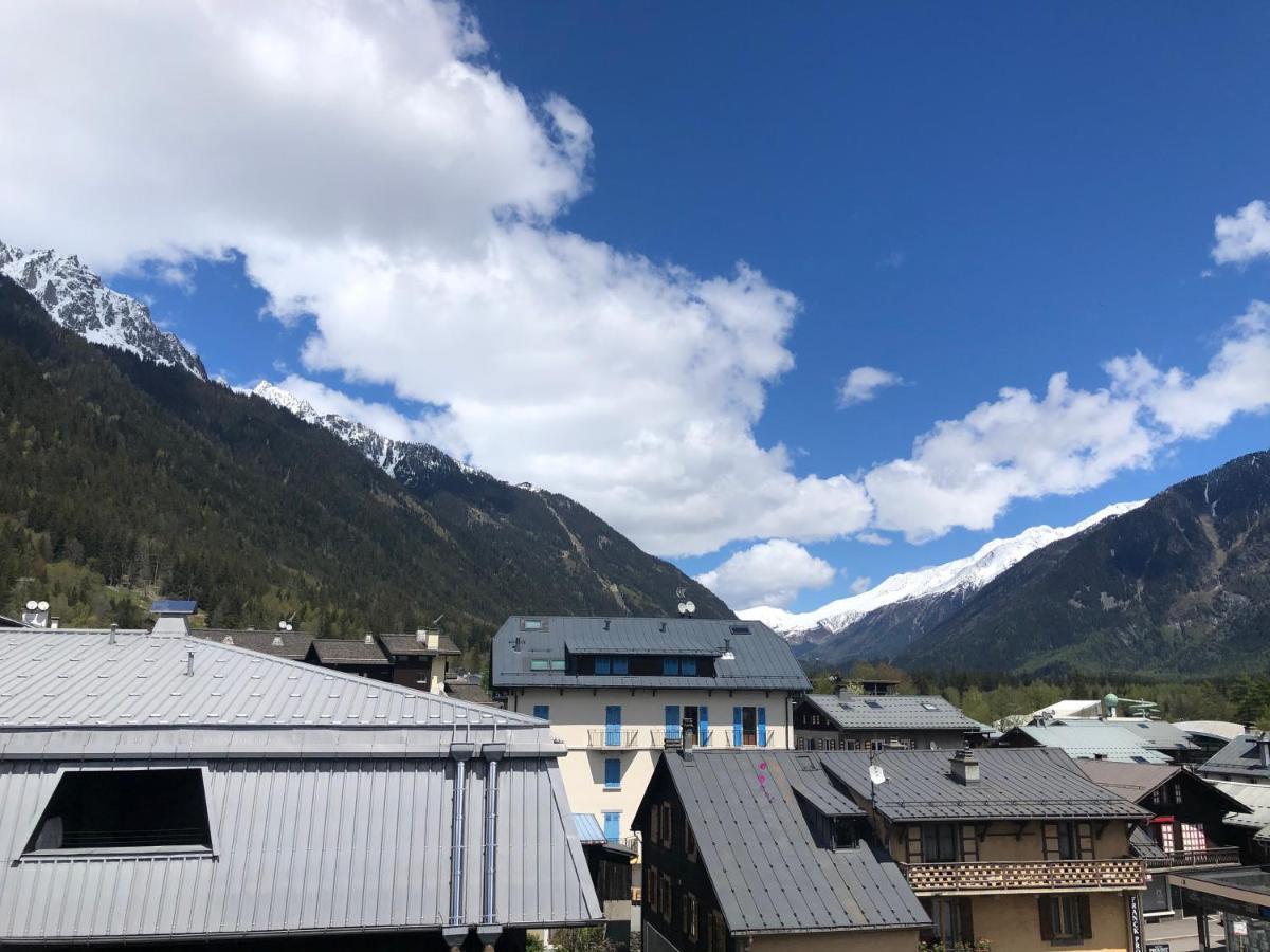 Studio lumineux neuf dans l'hyper centre avec vue Chamonix Extérieur photo
