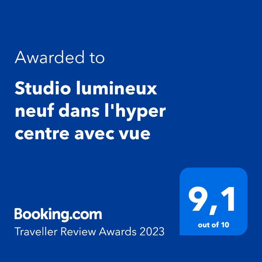 Studio lumineux neuf dans l'hyper centre avec vue Chamonix Extérieur photo